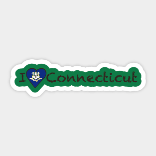 I Love Connecticut Sticker